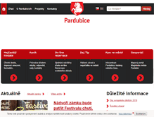 Tablet Screenshot of pardubice.eu